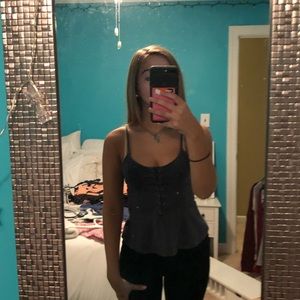 charcoal grey tank top